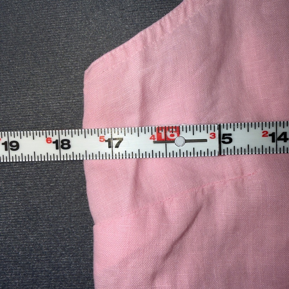 Tommy Bahama Two Palms Ruffle Shift Dress Pink Linen SW621161 Womens XS - Picture 4 of 11